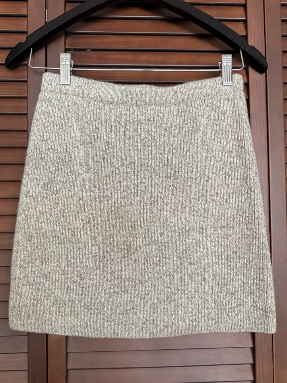 ZARA Gray Knit Mini Skirt Wool Polyamide Pull On Solid Women's
Size S